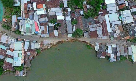 Sạt lở ở ấp Mỹ Hội ngày 22/4