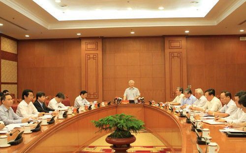 Tổng bí thư hoan nghênh Đảng uỷ Công an Trung ương, Ban Cán sự đảng Viện Kiểm sát nhân dân Tối cao, Ban Cán sự đảng Tòa án Nhân dân Tối cao đã phối hợp chặt chẽ với Ban Nội chính Trung ương.