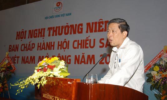 Ông Hùynh Trí Dũng PCT HCSVN, TGĐ cty Sapulico phát biểu tại Hội nghị BCH HCSVN năm 2017.
