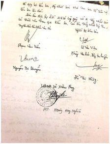 Biên bản làm việc giữa UBND Xã Xuân Phong và Trung tâm bảo tồn di sản văn hóa tỉnh Thanh Hóa