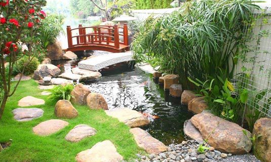 Hồ cá koi mini ngoài trời - Sản phẩm của jpparks group