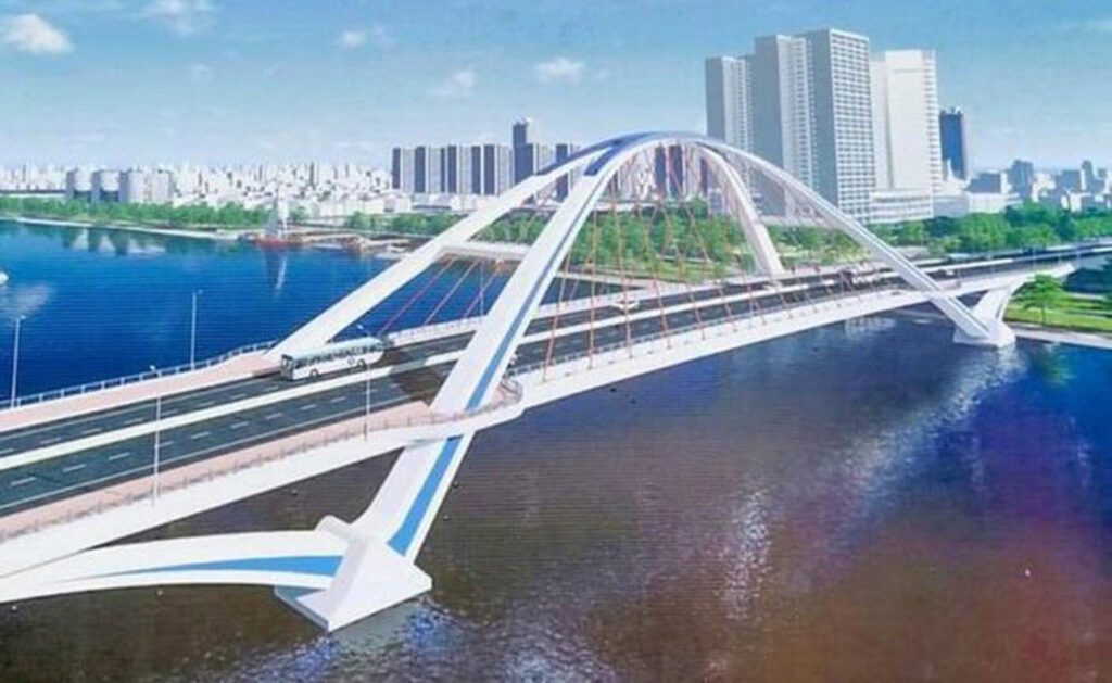 Cầu Trần Hoàng Na bắc qua sông Cần Thơ khởi công xây dựng ngày 18/9/2020 với tổng mức đầu tư 791 tỷ đồng