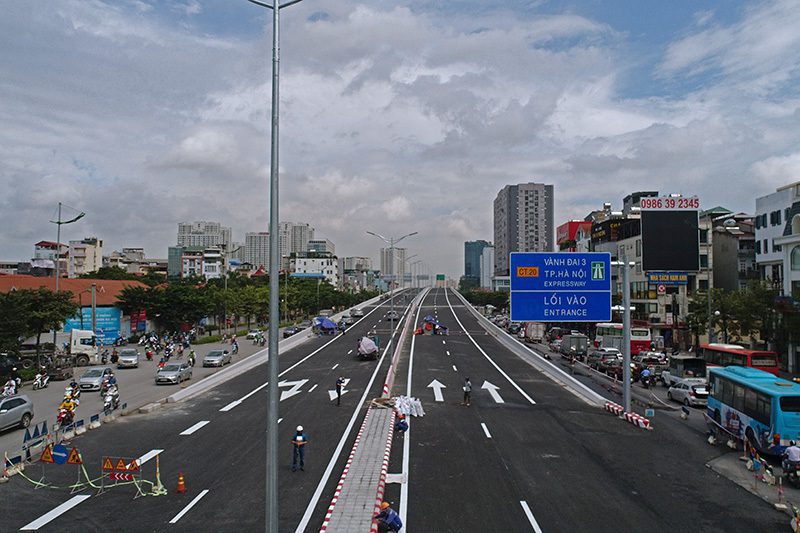 Tuyến đường đưa vào khai thác sẽ góp phần giải quyết giảm ùn tắc giao thông khu vực đường vành đai 3