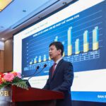 ông Nguyễn Minh Khoa, trưởng ban pháp chế tập đoàn điện lực Việt Nam báo cáo về công tác pháp chế