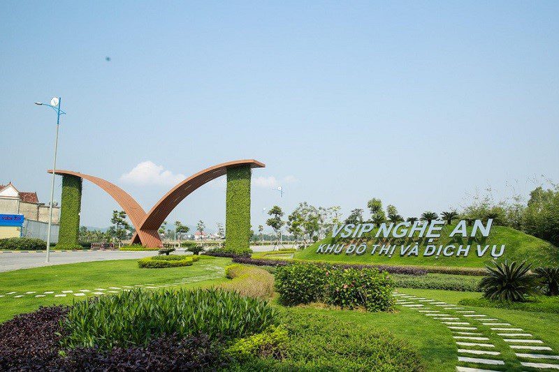 Một góc Khu đô thị và dịch vụ VSIP Nghệ An