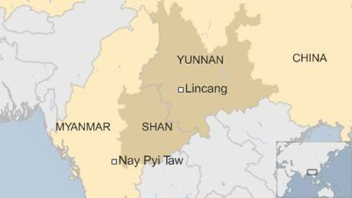 Khu vực biên giới giữa bang Shan (Myanmar) và tỉnh Vân Nam (Trung Quốc) thường xuyên bất ổn do giao tranh giữa phiến quân và chính phủ Myanmar.