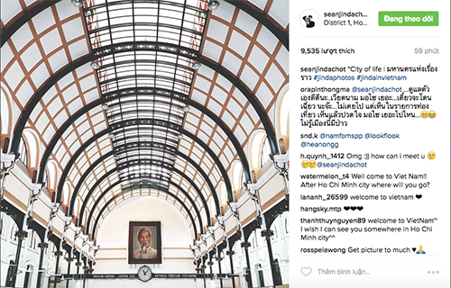 Sean Jindachot chia sẻ hình ảnh và check-in tại Quận 1, thành phố Hồ Chí Minh