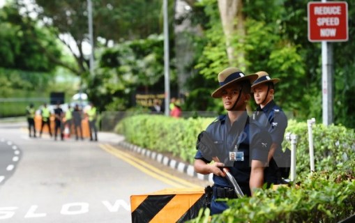 Cảnh sát đặc nhiệm Singapore. (Nguồn: AFP/TTXVN)
