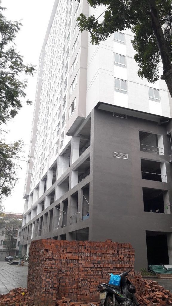 Dự án chung cư Ruby Tower Định Công chưa được các cơ quan có thẩm quyền thẩm duyệt, nhưng chủ đầu tư dự án đã cho dân vào ở.