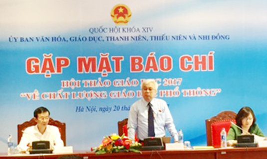 Ban Tổ chức giới thiệu hội thảo. Ảnh: VGP/Phương Liên