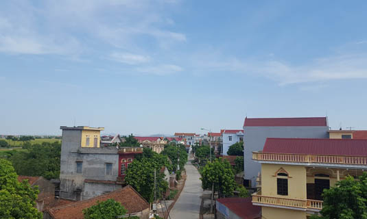 Quang cảnh đường làng