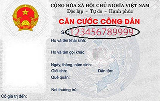 Minh họa căn cước công dân 