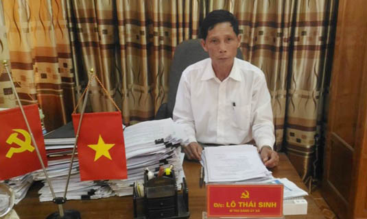Đồng chí: Lô Thái Sinh bí thư đảng ủy xã Yên Hòa.