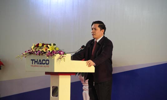 Bộ trưởng GTVT Nguyễn Văn Thể phát biểu.