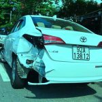 Xe ô Tô Con Mang BKS 92A 138.12 Sau Vụ Tai Nạn Tại Hiện Trường