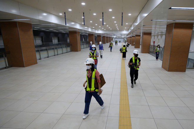 Ga Nhà hát Thành phố của tuyến metro số 1 đã thi công đạt khoảng 70 - 80% tiến độ, dự kiến hoàn thiện vào cuối năm 2020.