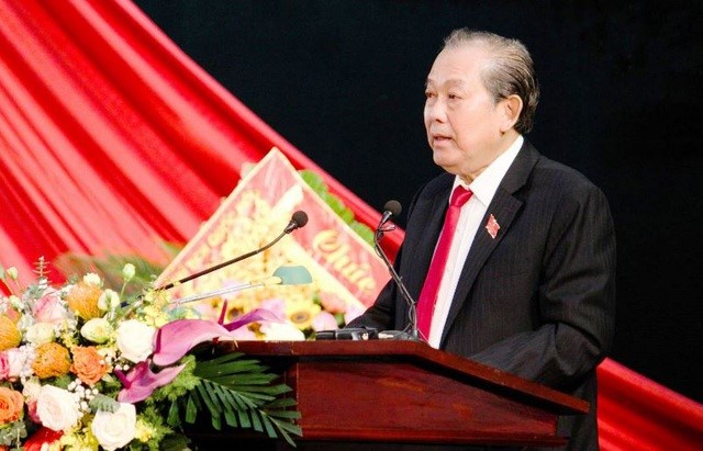 Phó Thủ tướng Thường trực Chính phủ Trương Hòa Bình phát biểu chỉ đạo tại Đại hội