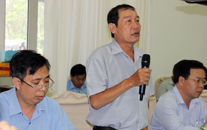 Ông Lê Đắc Cảnh, Phó Chánh Thanh tra TP Cần Thơ thông tin về kết luận thanh tra tại dự án Khu đô thị mới huyện Thới Lai.