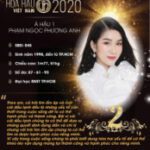Hoa hâu-Á hậu 1 và Á hậu 2 năm 2020