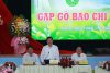 Đồng chí Nguyễn Văn Triệu – Bí thư Thành ủy Bảo Lộc phát biểu tại buổi gặp mặt