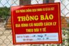 Thông báo nhà có người cách ly của BCĐ phòng, chống dịch COVID-19 trên địa bàn huyện Krông Pắk