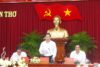 Bí thư Thành ủy Cần Thơ – Lê Quang Mạnh, phát biểu chỉ đạo tại cuộc họp đầu năm