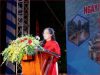 Bà Nguyễn Thị Quyên Thanh – Phó Chủ tịch UBND tỉnh, phát biểu khai mạc Ngày hội Du lịch tỉnh Vĩnh Long lần III năm 2023