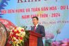 Phó Chủ tịch UBND tỉnh Phú Thọ Hồ Đại Dũng phát biểu tại buổi lễ. Ảnh_ Thanh Huyền.